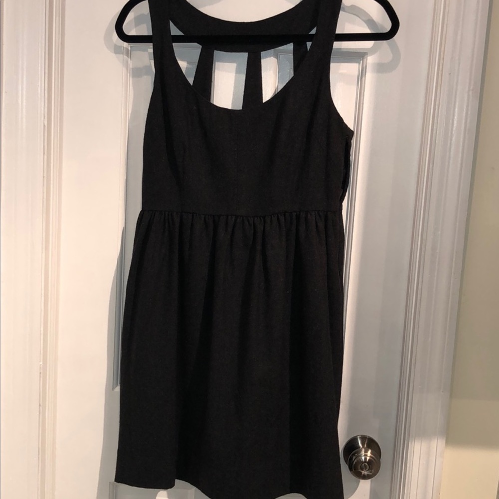 Silence + Noose gray wool dress